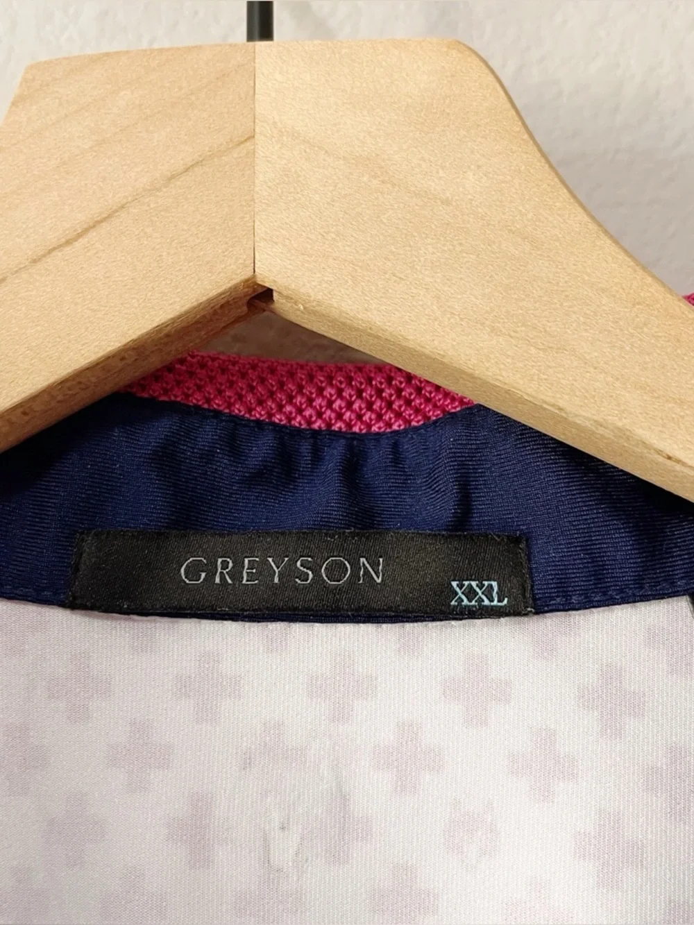 Greyson Men's Love + Loyalty Short Sleeve Polo Shirt Pink Size XXL Golf Preppy - Picture 12 of 13